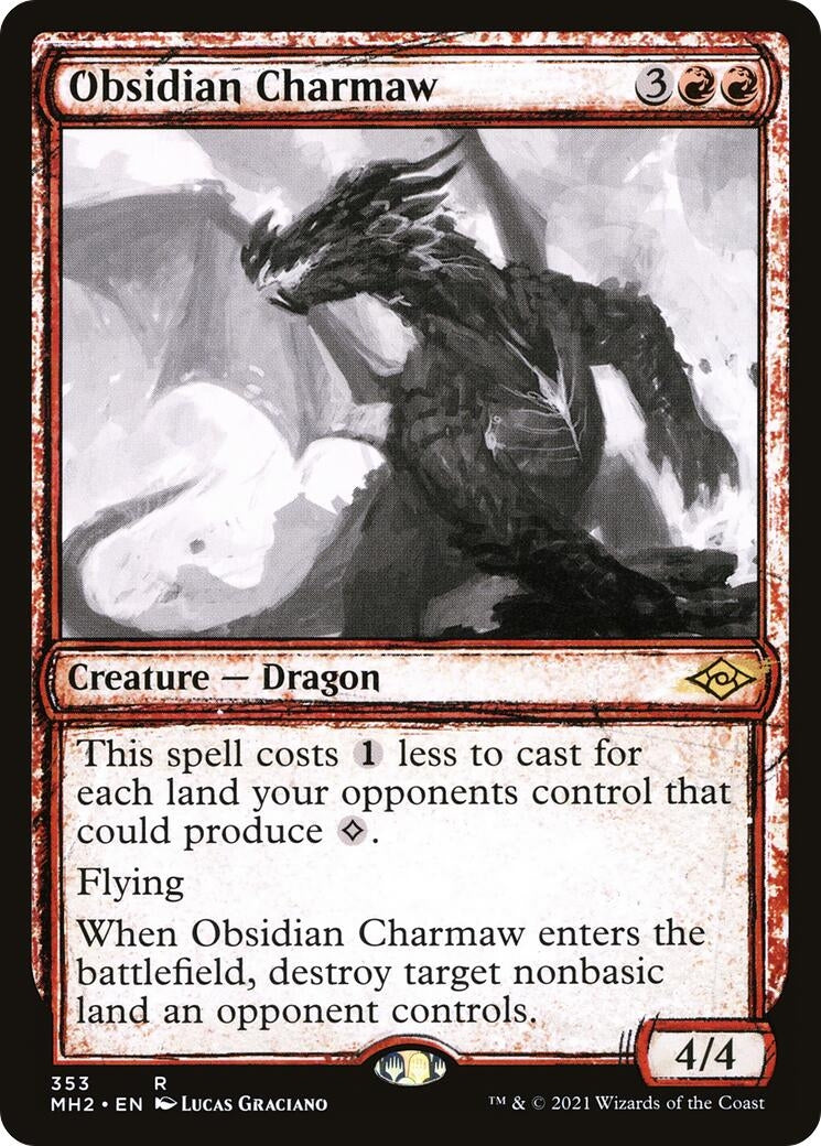 Image for Obsidian Charmaw (Showcase) (Modern Horizons 2) (353) - Magic: The Gathering