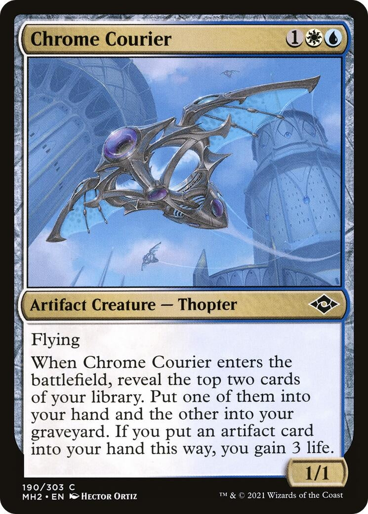 Image for Chrome Courier (Modern Horizons 2) (190) - Magic: The Gathering