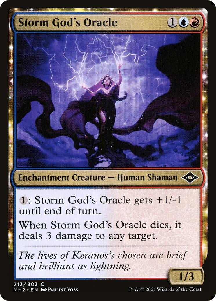 Image for Storm God's Oracle (Modern Horizons 2) (213) - Magic: The Gathering
