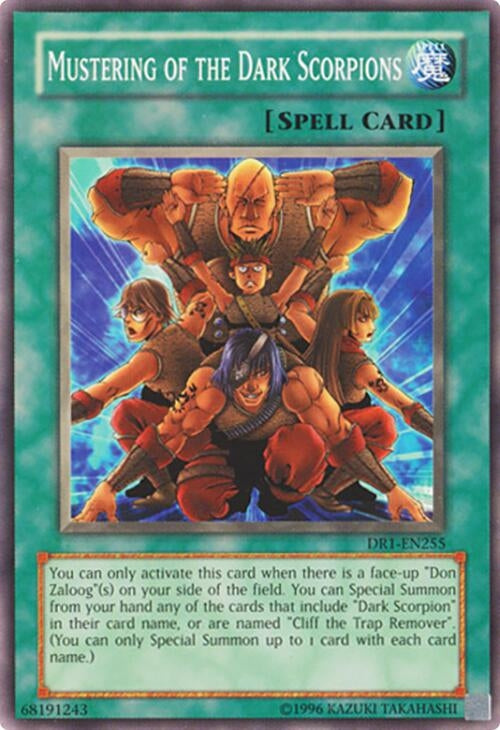 Image for Mustering of the Dark Scorpions (Dark Revelation Volume 1) (DR1-EN255) - YuGiOh