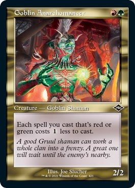 Image for Goblin Anarchomancer (Retro Frame) (Foil Etched) (Modern Horizons 2) (421) - Magic: The Gathering