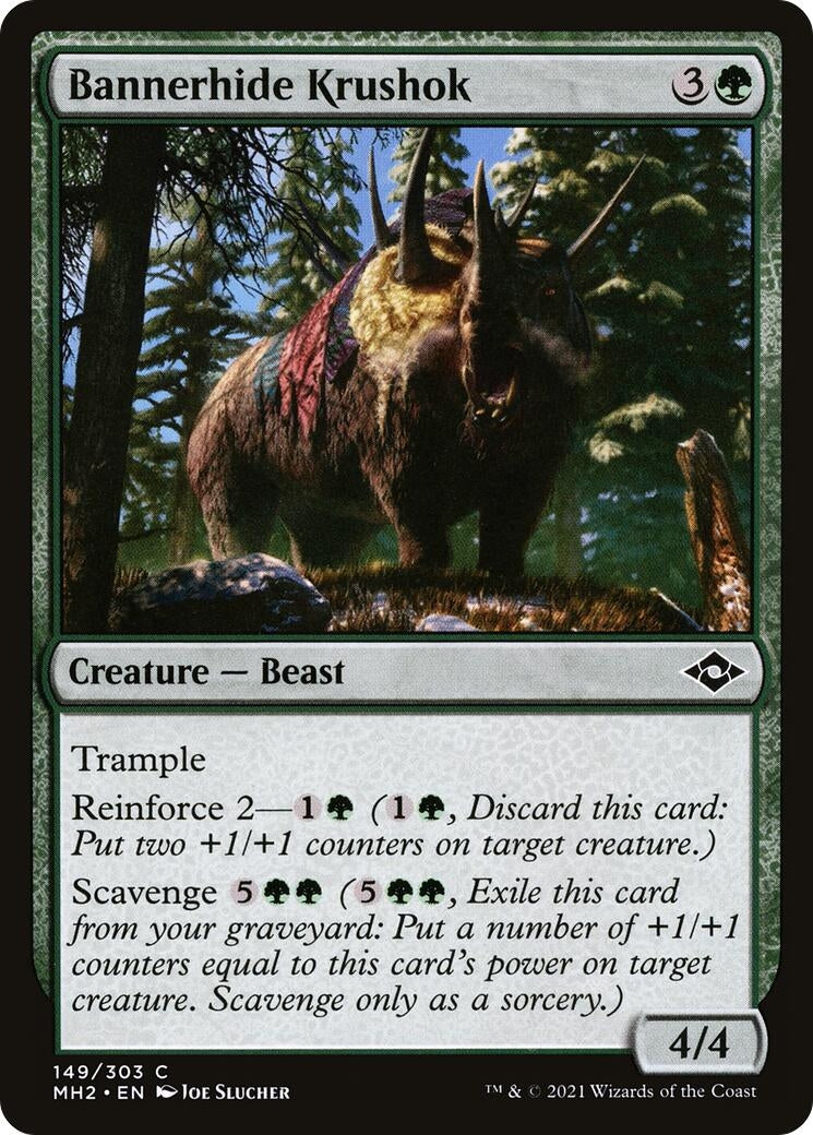 Image for Bannerhide Krushok (Modern Horizons 2) (149) - Magic: The Gathering