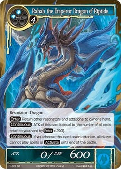 Image for Rahab, the Emperor Dragon of Riptide (The Dawn of Valhalla) (1-125) - Force of Will