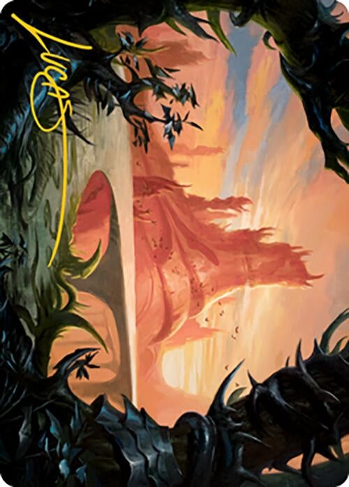Image for Slagwoods Bridge Art Card (Gold-Stamped Signature) (Art Series: Modern Horizons 2) (79) - Magic: The Gathering