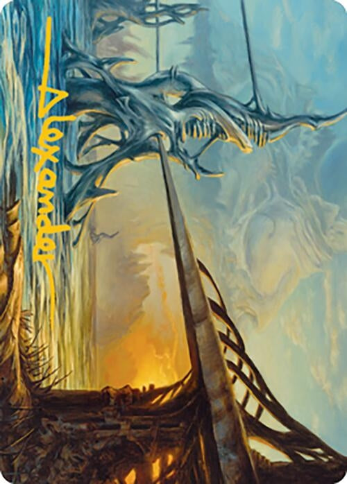 Image for Razortide Bridge Art Card (Gold-Stamped Signature) (Art Series: Modern Horizons 2) (76) - Magic: The Gathering