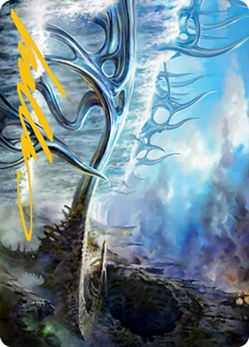Image for Mistvault Bridge Art Card (Gold-Stamped Signature) (Art Series: Modern Horizons 2) (75) - Magic: The Gathering
