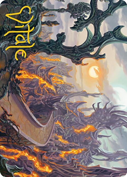Image for Drossforge Bridge Art Card (Gold-Stamped Signature) (Art Series: Modern Horizons 2) (73) - Magic: The Gathering