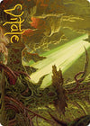 Image for Darkmoss Bridge Art Card (Gold-Stamped Signature) (Art Series: Modern Horizons 2) (72) - Magic: The Gathering