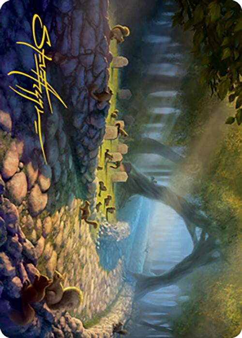Image for Squirrel Sanctuary Art Card (Gold-Stamped Signature) (Art Series: Modern Horizons 2) (70) - Magic: The Gathering