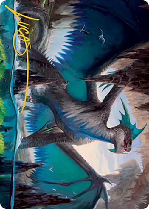 Image for Murktide Regent Art Card (Gold-Stamped Signature) (Art Series: Modern Horizons 2) (20) - Magic: The Gathering