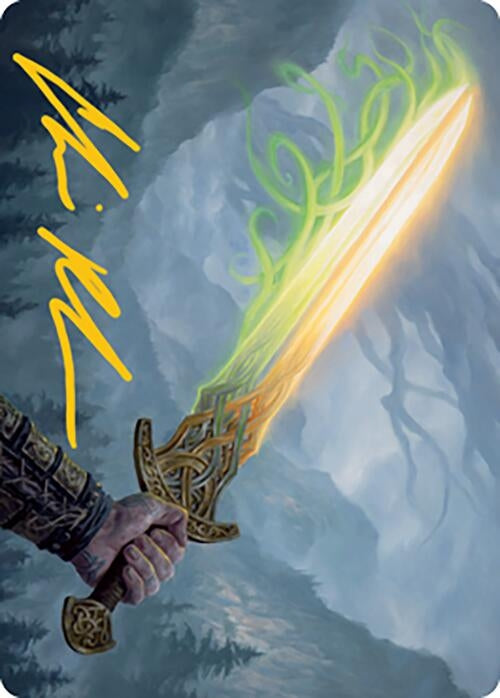 Image for Sword of Hearth and Home Art Card (Gold-Stamped Signature) (Art Series: Modern Horizons 2) (64) - Magic: The Gathering