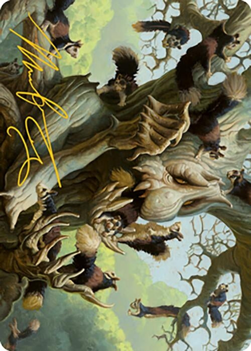 Image for Scurry Oak Art Card (Gold-Stamped Signature) (Art Series: Modern Horizons 2) (40) - Magic: The Gathering