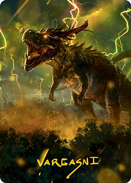 Image for Thrasta, Tempest's Roar Art Card (42/81) (Gold-Stamped Signature) (Art Series: Modern Horizons 2) (42) - Magic: The Gathering