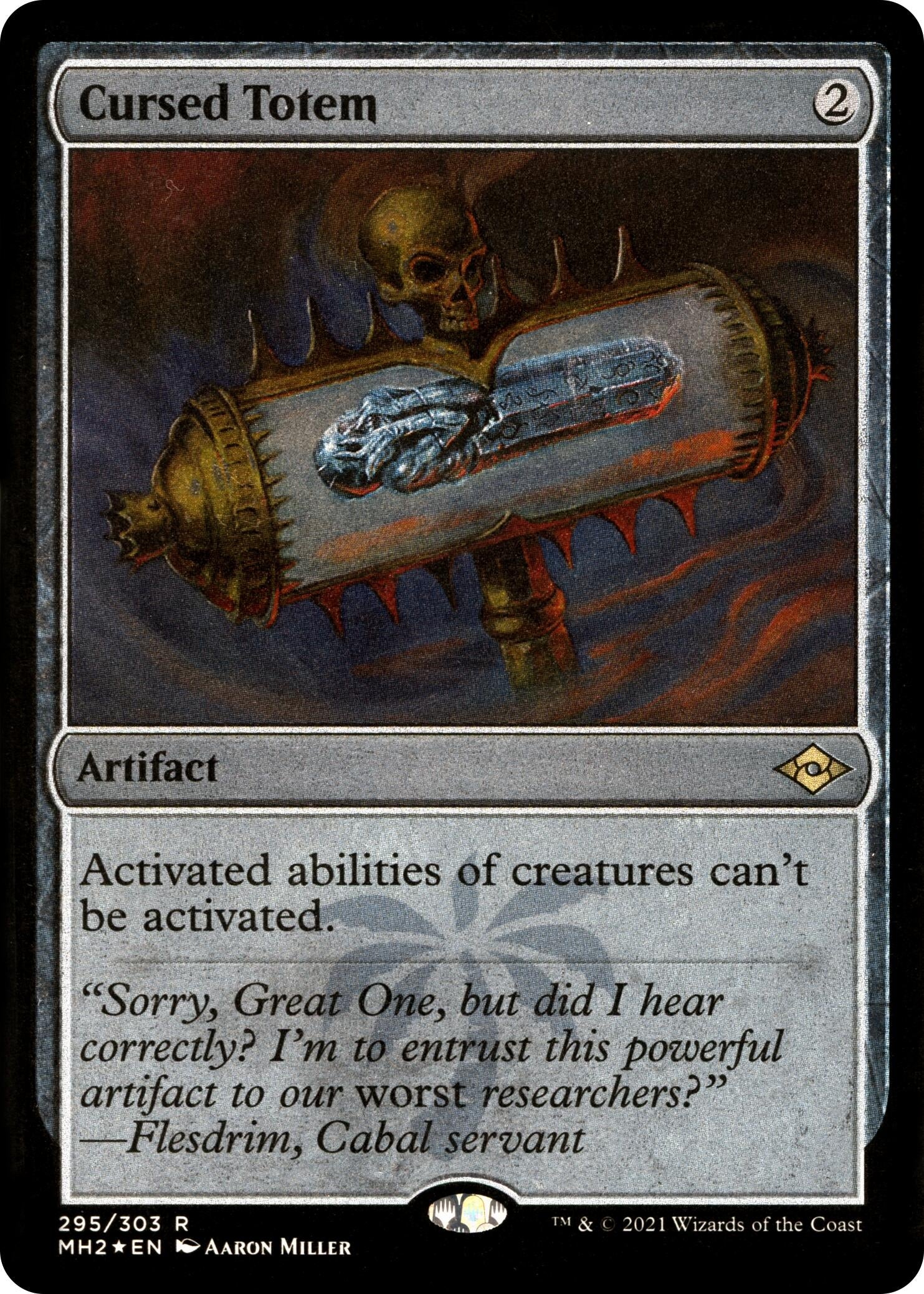 Image for Cursed Totem (Foil Etched) (Modern Horizons 2) (295) - Magic: The Gathering
