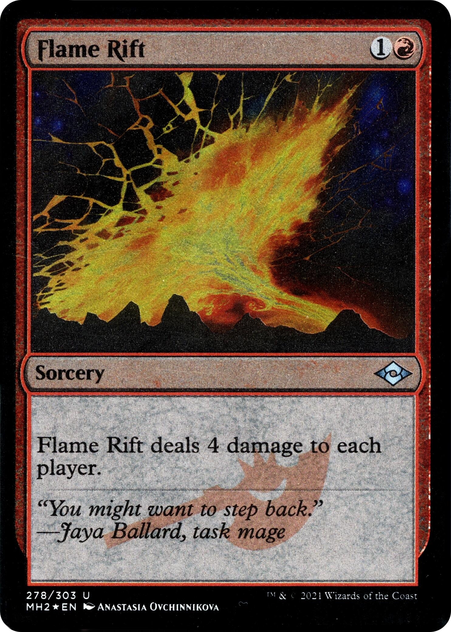 Image for Flame Rift (Foil Etched) (Modern Horizons 2) (278) - Magic: The Gathering