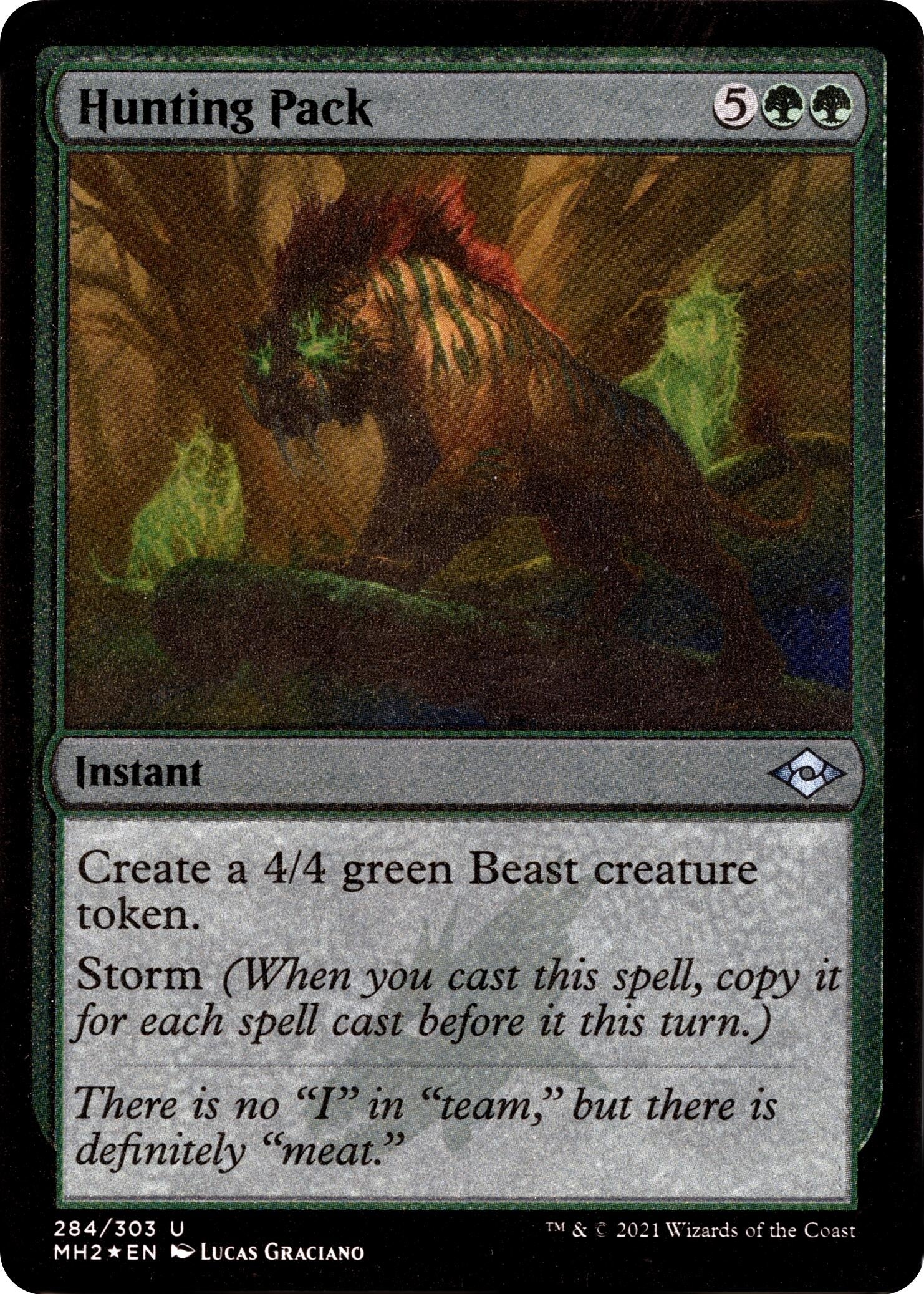 Image for Hunting Pack (Foil Etched) (Modern Horizons 2) (284) - Magic: The Gathering