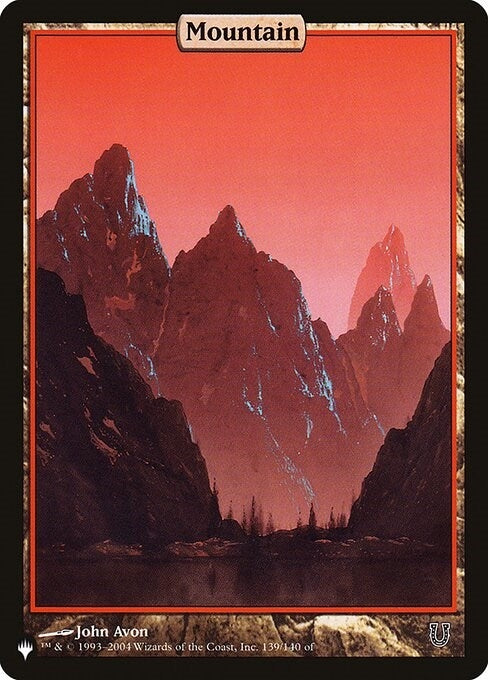 Image for Mountain (UNH) (The List Reprints) (453/140) - Magic: The Gathering