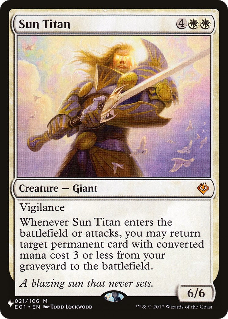 Image for Sun Titan (E01) (The List Reprints) (021/106) - Magic: The Gathering