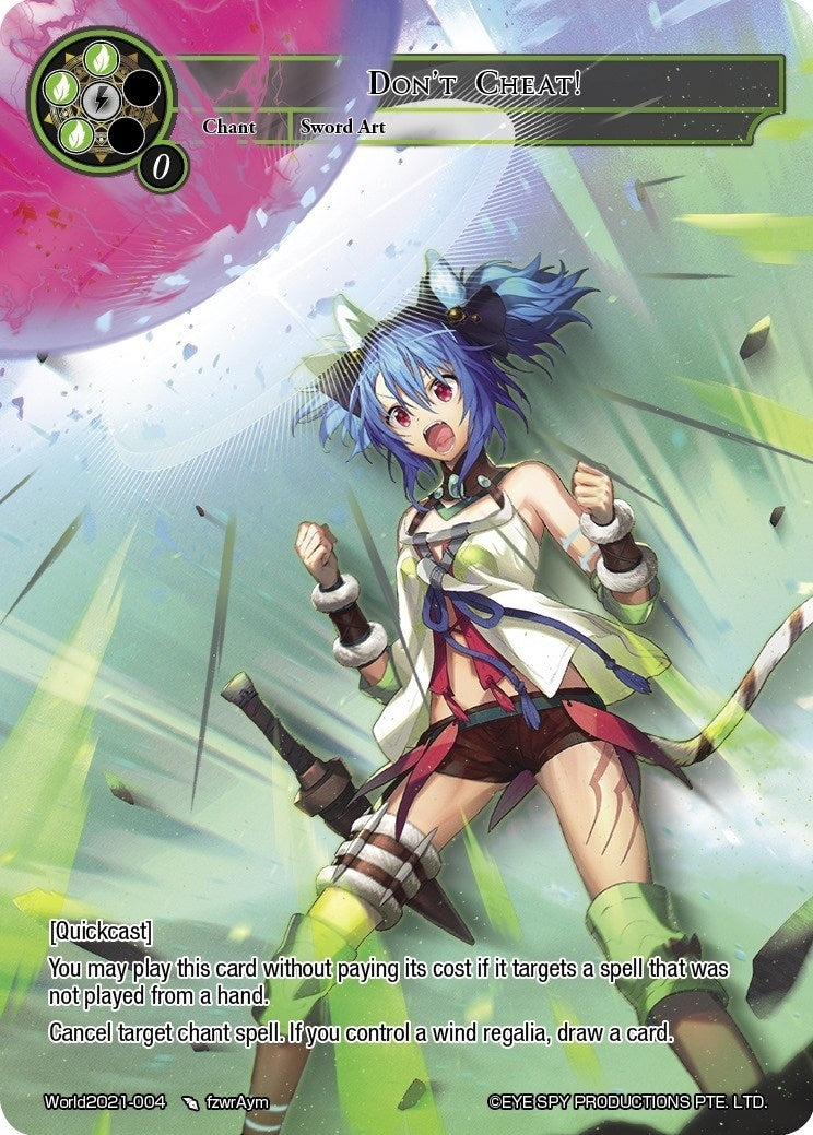 Image for Don't Cheat! (Promo Cards) (World2021-004) - Force of Will