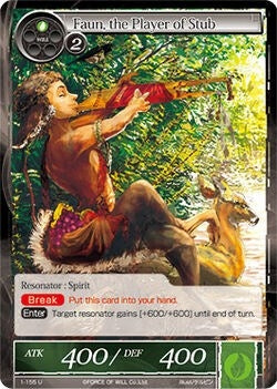Image for Faun, the Player of Stub (The Dawn of Valhalla) (1-155) - Force of Will