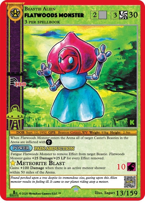 Image for Flatwoods Monster (Cryptid Nation: Kickstarter Edition) (13) - MetaZoo