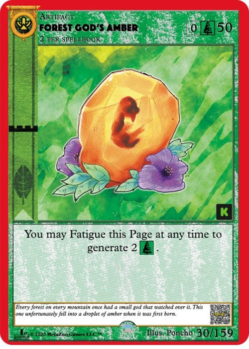 Image for Forest God's Amber (Cryptid Nation: Kickstarter Edition) (30) - MetaZoo