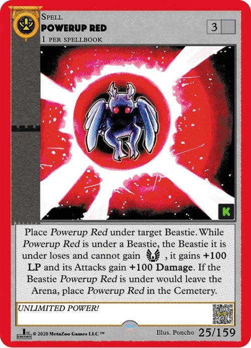 Image for Powerup Red (Cryptid Nation: Kickstarter Edition) (25) - MetaZoo