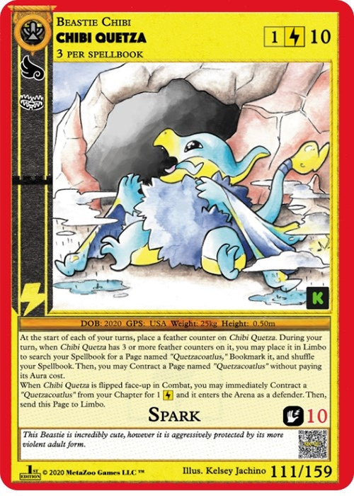 Image for Chibi Quetza (Cryptid Nation: Kickstarter Edition) (111) - MetaZoo