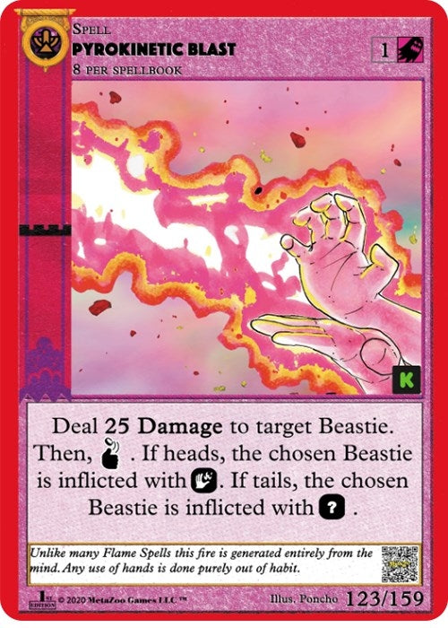 Image for Pyrokinetic Blast (Cryptid Nation: Kickstarter Edition) (123) - MetaZoo