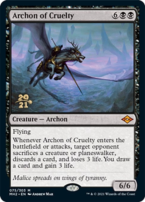 Image for Archon of Cruelty (Prerelease Cards) (75) - Magic: The Gathering