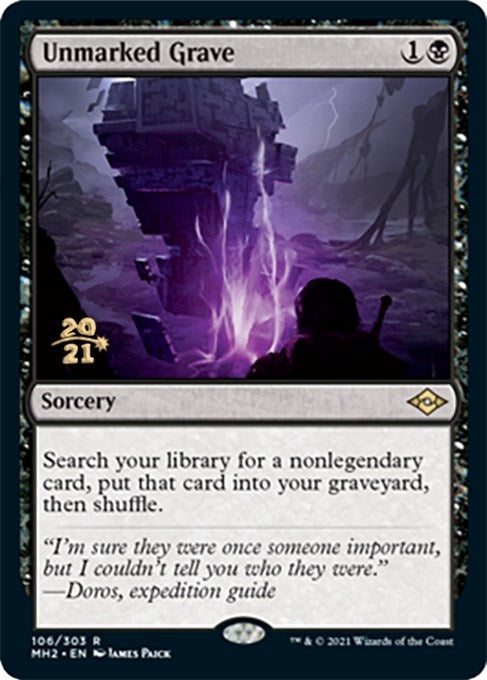Image for Unmarked Grave (Prerelease Cards) (106) - Magic: The Gathering