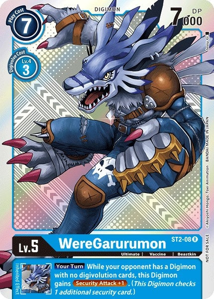 Image for WereGarurumon - ST2-08 (Official Tournament Pack Vol.2) (ST-2) (ST2-08 R) - Digimon Card Game