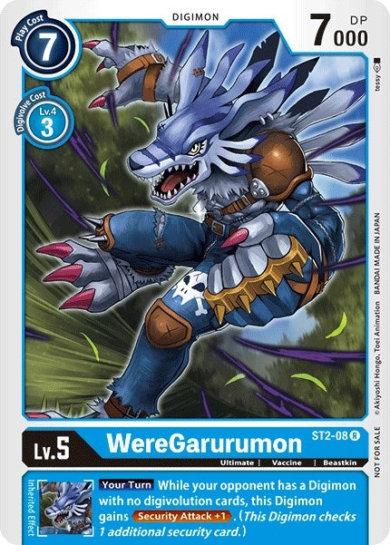 Image for WereGarurumon - ST2-08 (Tamer Party Vol. 2 Promo) (ST-2) (ST2-08 R) - Digimon Card Game