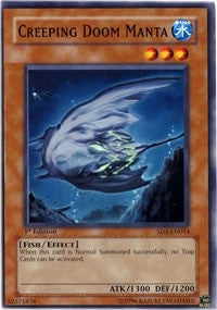 Image for Creeping Doom Manta (Structure Deck: Fury from the Deep) (SD4-EN014) - YuGiOh