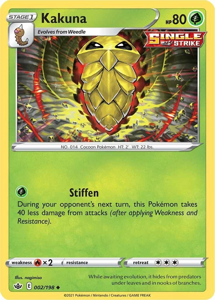 Image for Kakuna (SWSH06: Chilling Reign) (002/198) - Pokemon