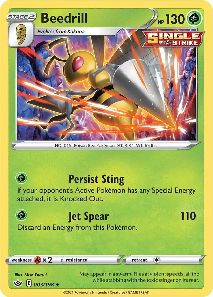 Image for Beedrill (SWSH06: Chilling Reign) (003/198) - Pokemon