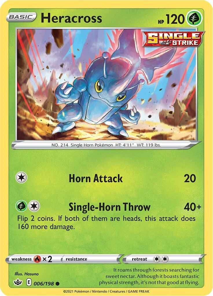 Image for Heracross (SWSH06: Chilling Reign) (006/198) - Pokemon