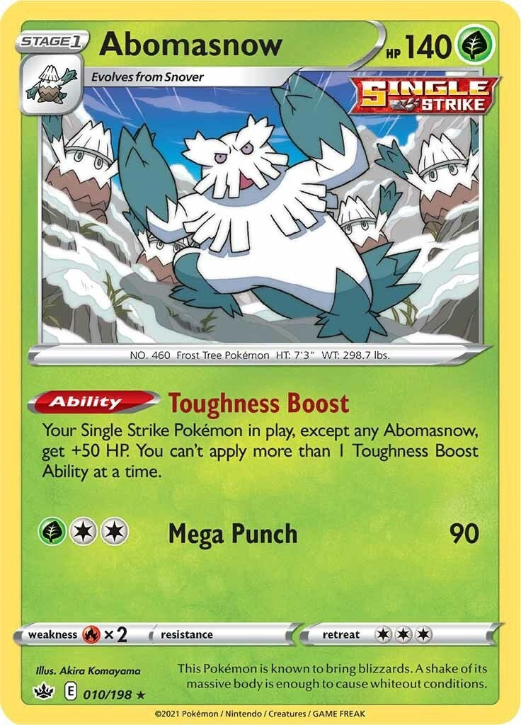 Image for Abomasnow (SWSH06: Chilling Reign) (010/198) - Pokemon