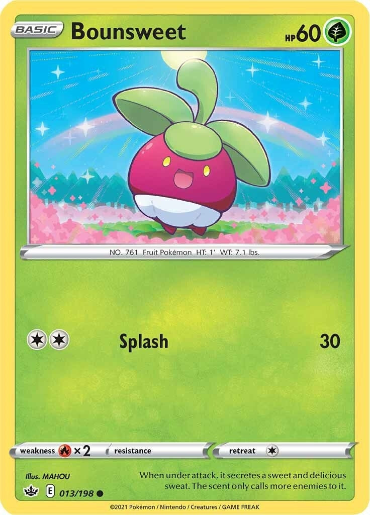 Image for Bounsweet (SWSH06: Chilling Reign) (013/198) - Pokemon