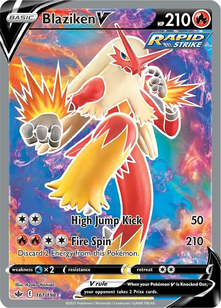 Image for Blaziken V (Full Art) (SWSH06: Chilling Reign) (161/198) - Pokemon