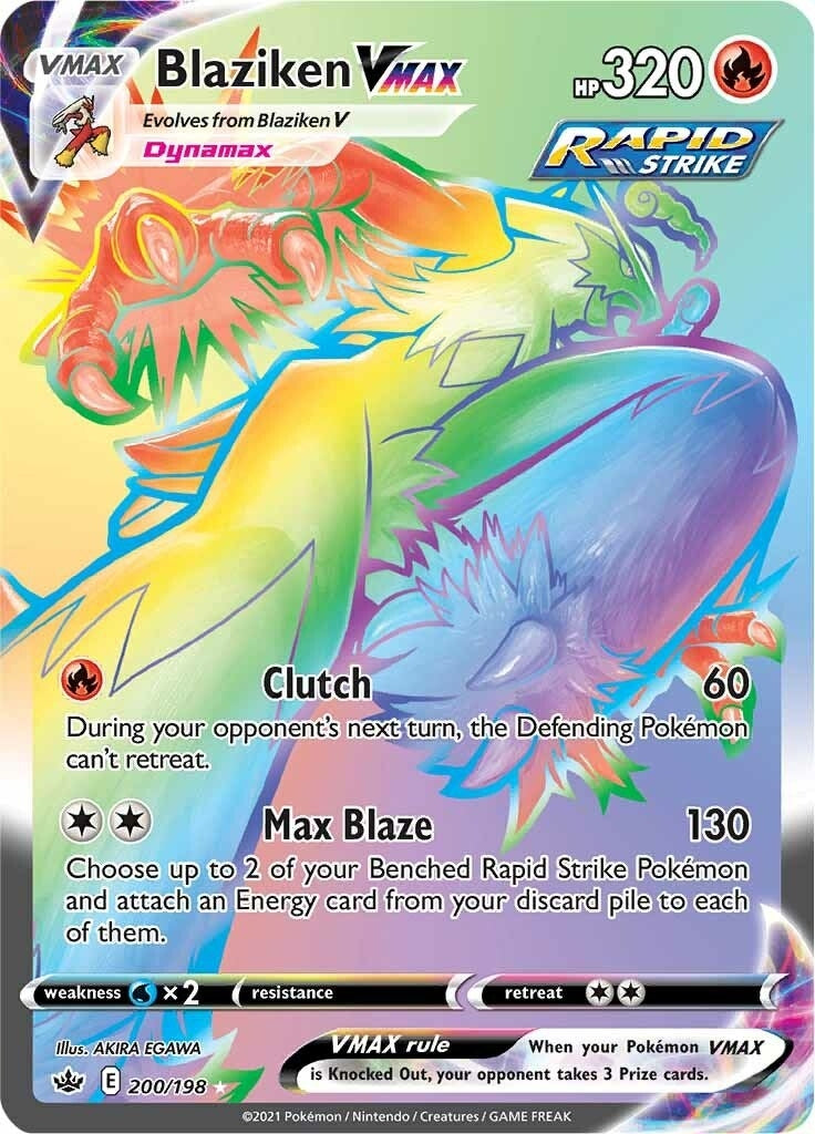 Image for Blaziken VMAX (Secret) (SWSH06: Chilling Reign) (200/198) - Pokemon