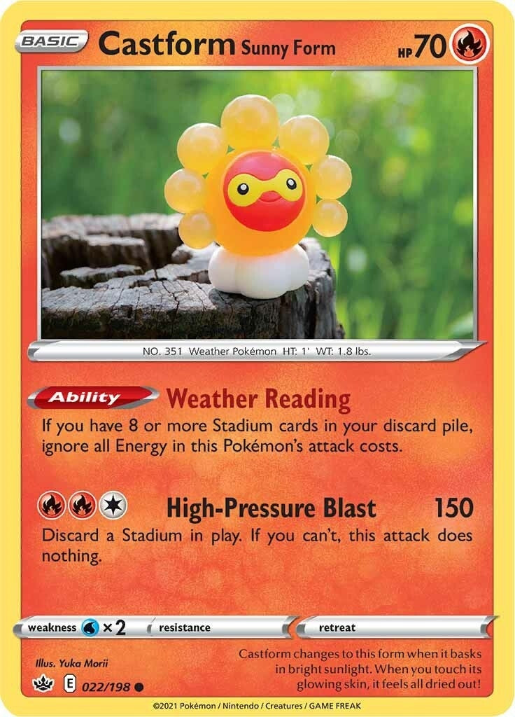 Image for Castform Sunny Form (SWSH06: Chilling Reign) (022/198) - Pokemon