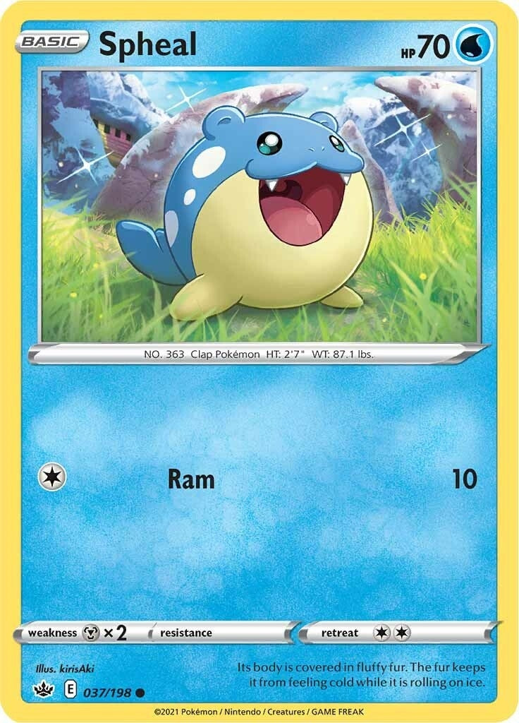 Image for Spheal (SWSH06: Chilling Reign) (037/198) - Pokemon