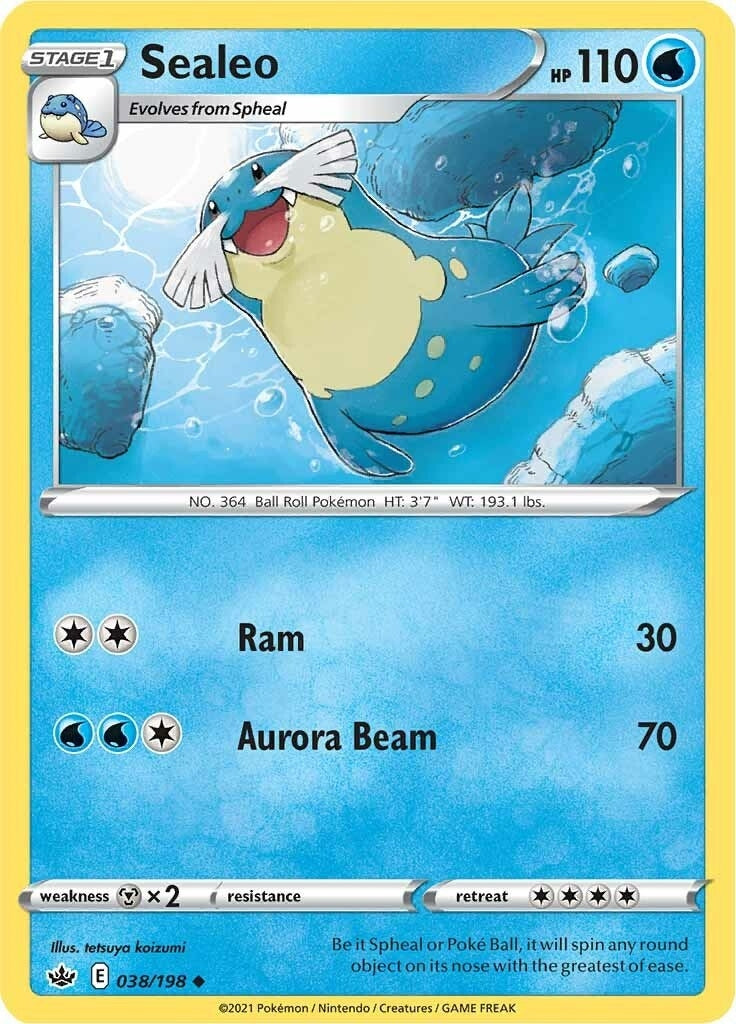 Image for Sealeo (SWSH06: Chilling Reign) (038/198) - Pokemon