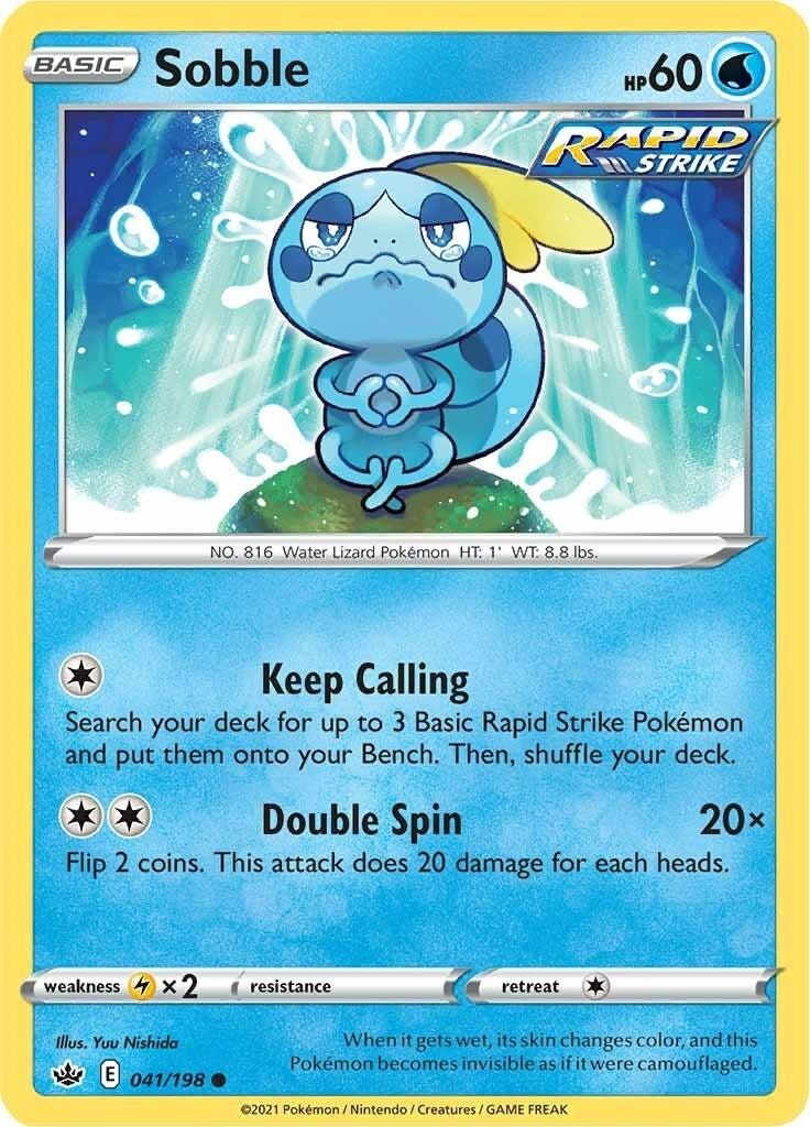 Image for Sobble (SWSH06: Chilling Reign) (041/198) - Pokemon