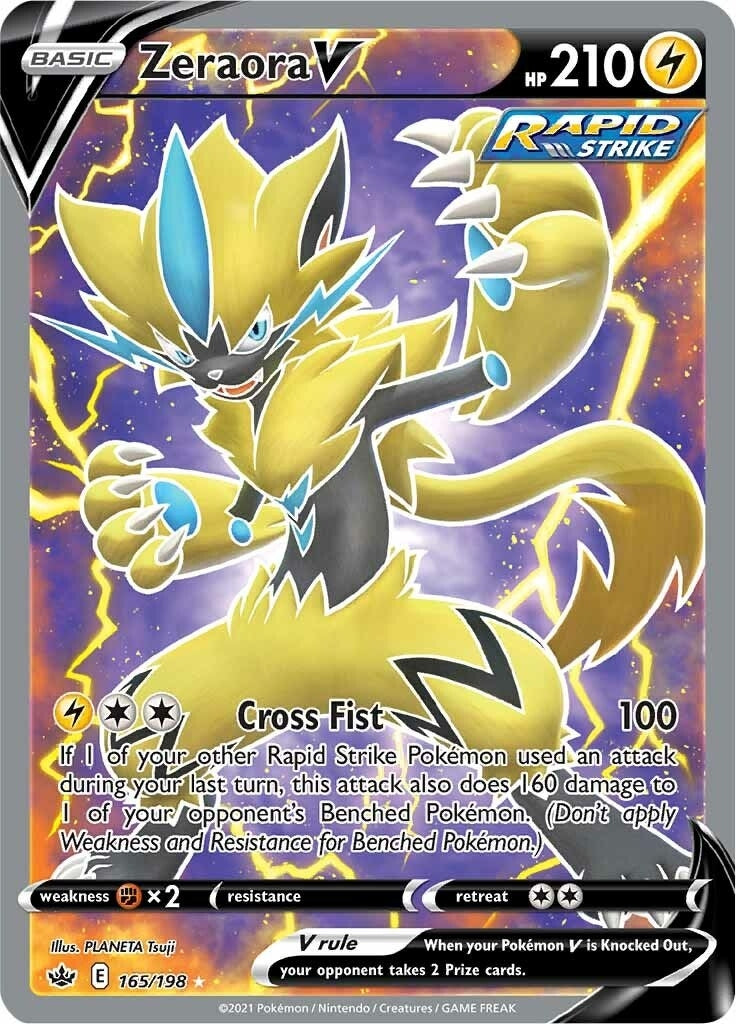 Image for Zeraora V (Full Art) (SWSH06: Chilling Reign) (165/198) - Pokemon