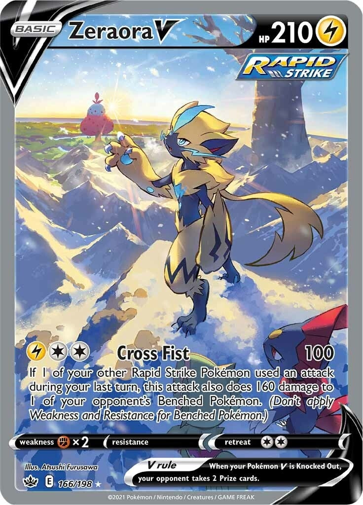 Image for Zeraora V (Alternate Full Art) (SWSH06: Chilling Reign) (166/198) - Pokemon
