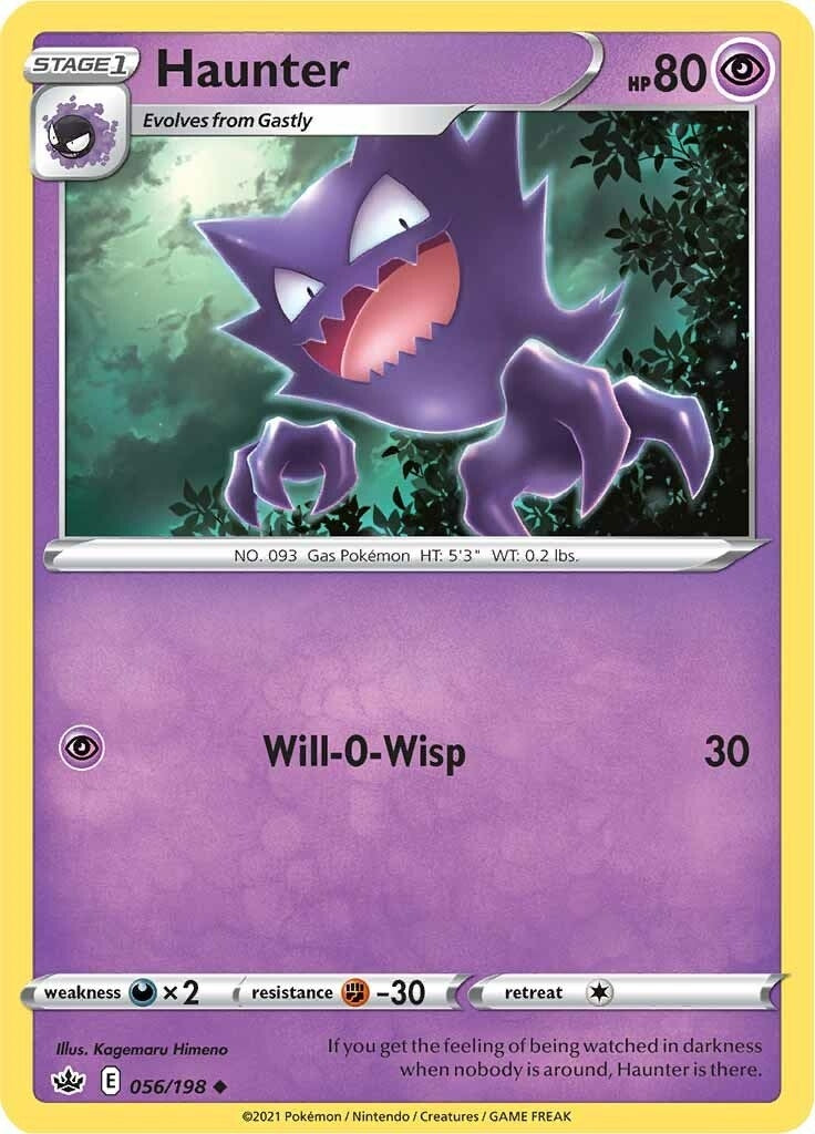 Image for Haunter (SWSH06: Chilling Reign) (056/198) - Pokemon