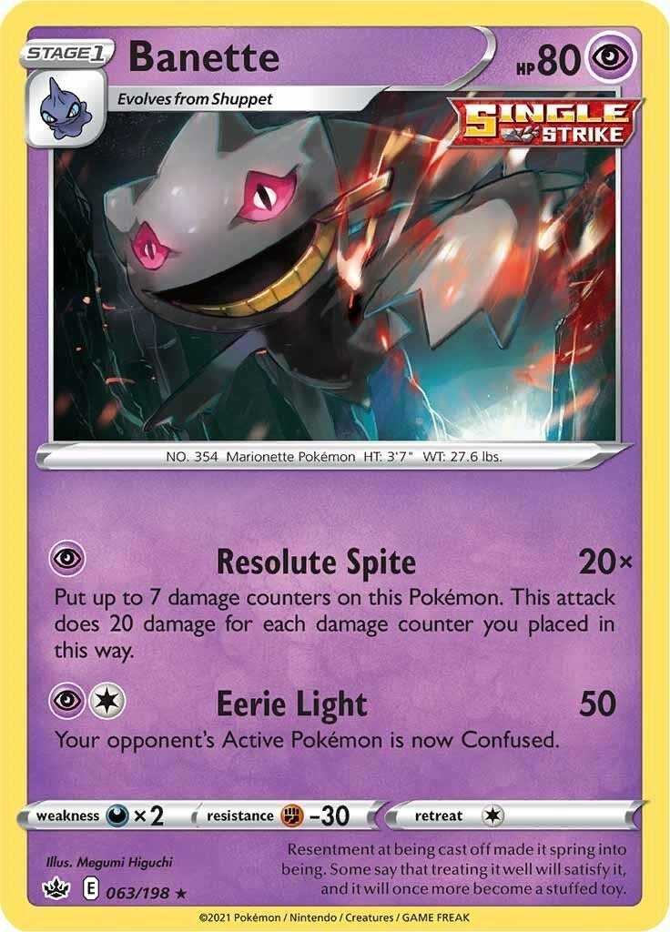 Image for Banette (SWSH06: Chilling Reign) (063/198) - Pokemon