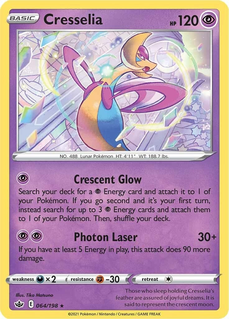 Image for Cresselia (SWSH06: Chilling Reign) (064/198) - Pokemon